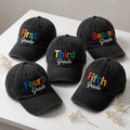 Custom Grade Level Teacher Hat, Personalized Elementary School Baseball Cap