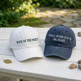 Matching Bride Party Embroidered Hats, Vintage Washed Bachelorette Baseball Caps