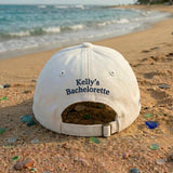 Personalized Seashell Bride Embroidered Hat, Custom Beach Bachelorette Baseball Cap, Bridal Gift