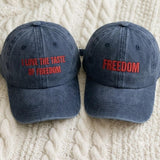 American Flag Embroidered Dad Hat, Patriotic USA Cotton Baseball Cap, Gift for Dad