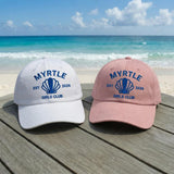 Personalized Girls Trip Shell Embroidered Hat, Custom Bachelorette Beach Cap