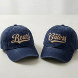 Personalized School Mascot Embroidered Hat, Custom Team Logo Baseball Cap, School Spirit Gift