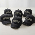Custom Embroidered Baseball Cap, Personalized School Mascot Logo Hat