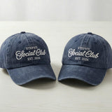 Personalized Social Club Embroidered Hat, Custom Club Name Cotton Baseball Cap