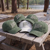 Custom Camp Hat Embroidered Pennant Logo Baseball Cap Vintage Camping Gift Family Vacation Shield Dad Hat Retro Lake Cabin Group Travel Cap