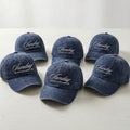 Custom Bachelor Party Embroidered Hat, Personalized Wedding Weekend Baseball Cap, Groom Gift