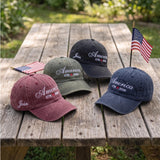 Custom Name America 250th Anniversary Hat | Personalized Patriotic 1776 2026 Dad Cap | Custom Embroidered Family July 4th Group Gifts
