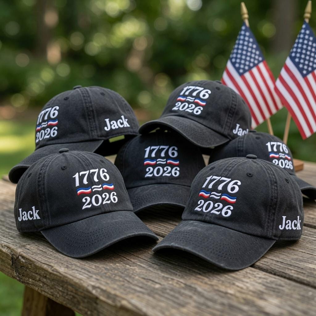 Custom Name 1776 2026 Dad Hat | Personalized Patriotic America 250th Cap | Custom Embroidered Family July 4th Matching Group Gifts
