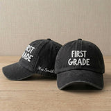 Custom Grade Level Teacher Embroidered Hat, Personalized 1st to 4th Grade Baseball Cap