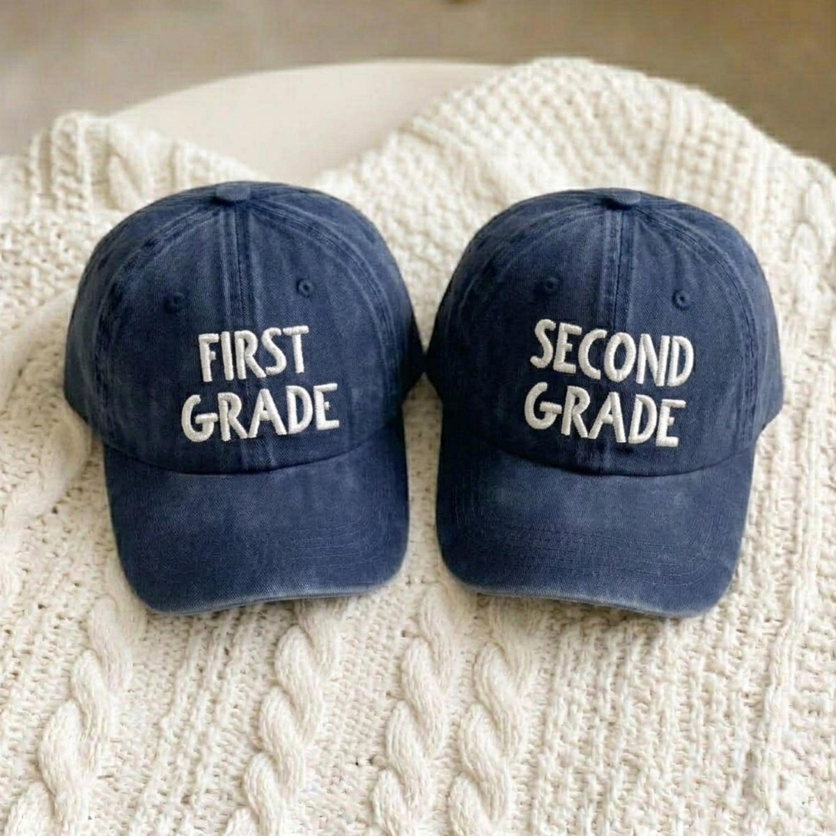 Custom Grade Level Teacher Embroidered Hat, Personalized 1st to 4th Grade Baseball Cap