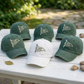 Custom Camp Bachelorette Embroidered Hat, Personalized Matching Girls Trip Baseball Cap