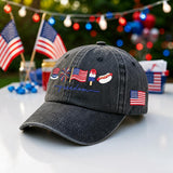 Personalized Golden Retriever Embroidered Hat, American Flag Dog Baseball Cap