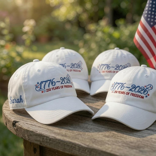 1776 Patriotic Embroidered Hat, Vintage American Flag Baseball Cap, Independence Day Gift