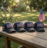 Custom Name USA 250 Years of Freedom Hat | Personalized Patriotic America 250th Cap | Custom Embroidered Family July 4th Matching Gifts