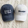 Personalized Medieval Bachelorette Embroidered Cap, Fantasy Bridal Party Hat