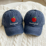 Matching Teacher Team Embroidered Hats, Custom School Staff Cotton Baseball Caps