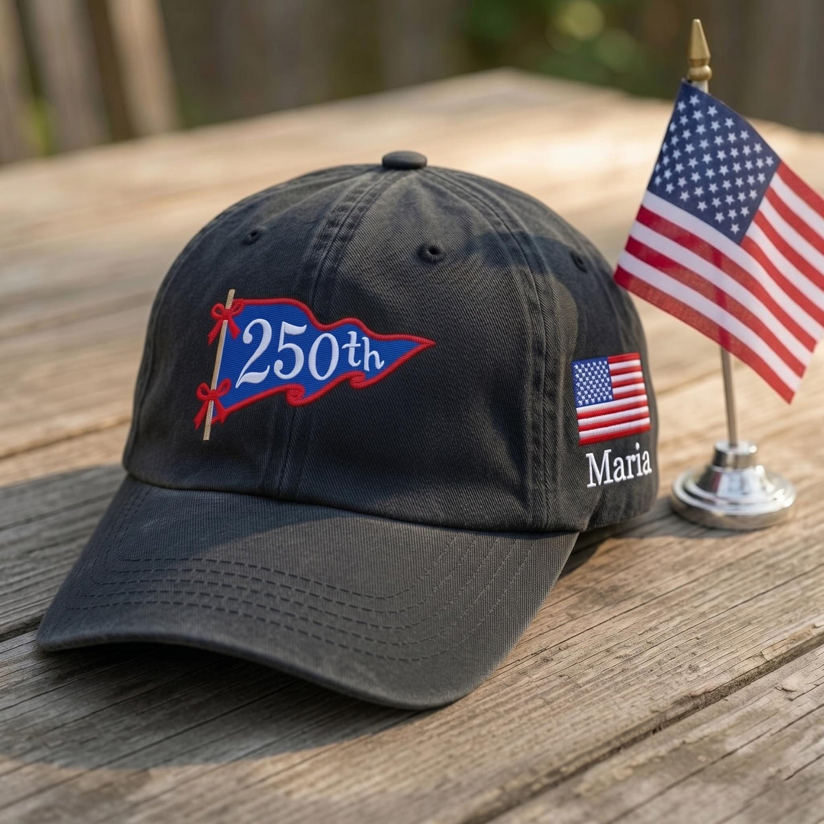 Custom Name 250th Hat, Personalized America 250 Cap, Embroidered 1776 2026 Patriotic Baseball Hat, Semiquincentennial Group Dad Cap