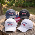 Custom Name America Hat, Personalized 1776 Flag Cap, Embroidered 4th of July Patriotic Baseball Hat, Vintage USA Group Cap