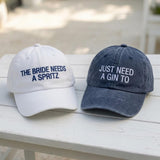 Personalized Bride Embroidered Hat, Custom Matching Bachelorette Party Baseball Cap