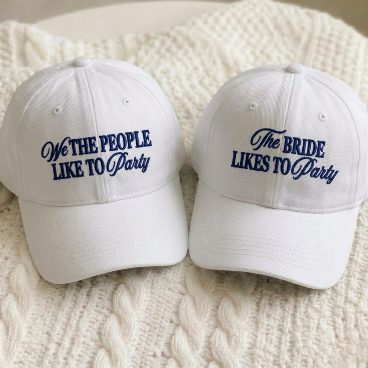 American Flag Bachelorette Embroidered Hat, Matching Bridal Party Baseball Cap, Patriotic Gift