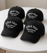 Personalized Girls Trip Embroidered Hat, Custom Weekend Getaway Cap, Bachelorette Gift
