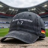 2026 Soccer 1-7 Embroidered Hat – Germany Football Rivalry Baseball Cap, Soccer Fan Gift