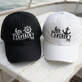 Matching Nautical Couple Embroidered Hats, Captain and Anchor Baseball Caps, Cruise Gift