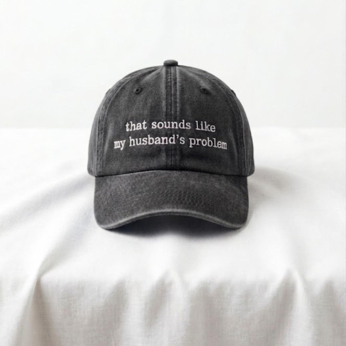 Funny Wife Embroidered Hat, Sarcastic Marriage Humor Baseball Cap, Couple Gift