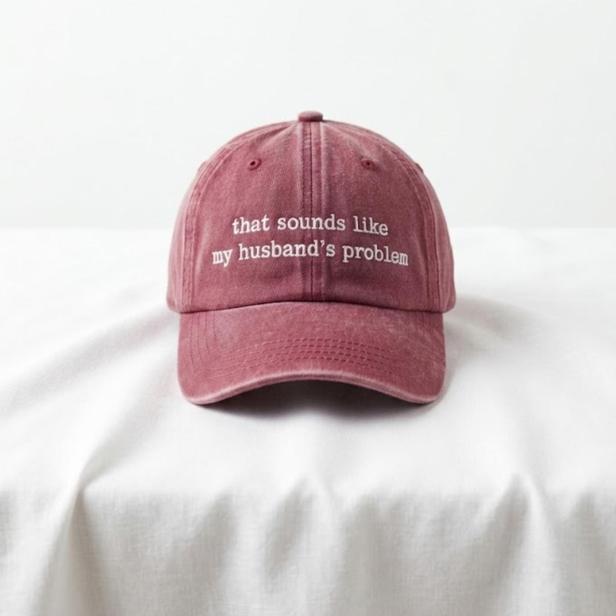 Funny Wife Embroidered Hat, Sarcastic Marriage Humor Baseball Cap, Couple Gift