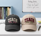 Personalized Mrs Teacher Embroidered Hat, Custom Name Baseball Cap, Teacher Appreciation Gift