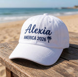 Custom Name Vacation Hat 2026 | Custom Destination Embroidered Dad Hat Men Women | Matching Group Trip Baseball Cap Family Beach Cruise Gift
