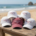 Custom Beach Crew Embroidered Dad Hat Matching Family Vacation Baseball Cap Men Women | Bachelorette Party Gifts Ocean Theme Group Trip Hat