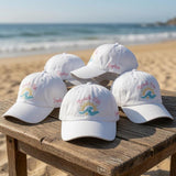 Custom Beach Life Hat | Embroidered Matching Family Vacation Baseball Cap Men Women | Cute Bachelorette Party Gift Summer Trip Cap