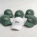 Custom Camping Bachelorette Embroidered Hat, Personalized Lake Trip Baseball Cap, Bridal Party Gift