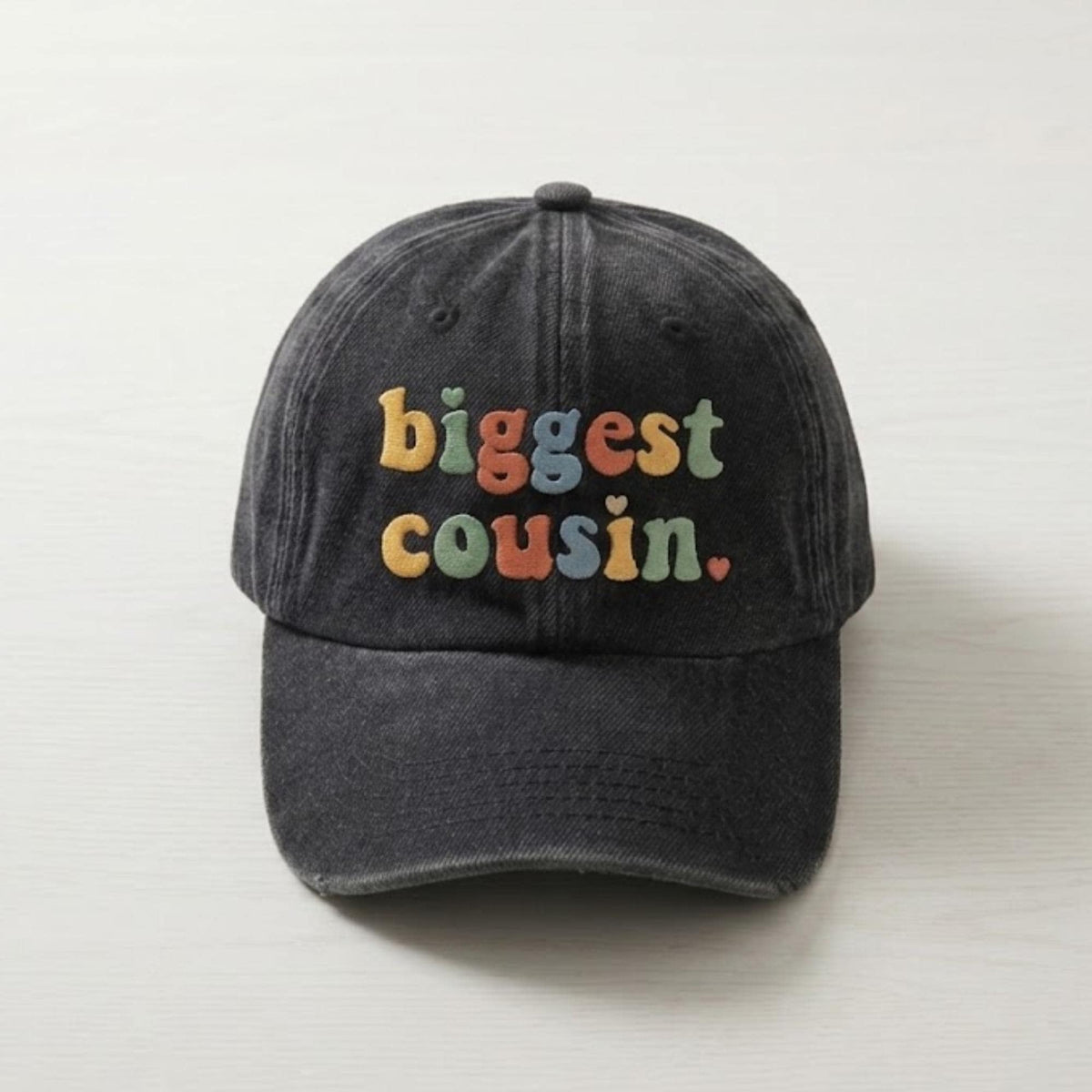 Custom Family Group Embroidered Hat, Vintage Washed Cotton Baseball Cap, Reunion Gift