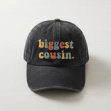 Custom Family Group Embroidered Hat, Vintage Washed Cotton Baseball Cap, Reunion Gift