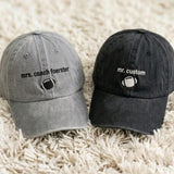 Personalized Football Coach Embroidered Hat, Custom Team Baseball Cap, Coach Appreciation Gift