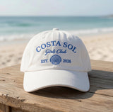 Girls Club Hat, Embroidered Seashell Beach Dad Cap, Vintage Washed Baseball Hat, Coastal Grandma Aesthetic Summer Gift