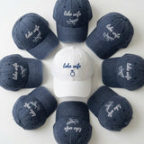 Lake Bride Embroidered Hat, Vintage Washed Bachelorette Baseball Cap, Bridal Weekend Gift