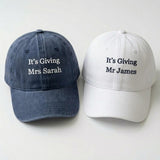 Personalized Future Mrs Embroidered Hat, Custom Bride To Be Baseball Cap, Bridal Shower Gift