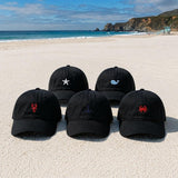 Nautical Sea Creature Embroidered Hat, Coastal Anchor Baseball Cap, Beach Vacation Gift