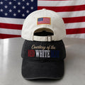Red White and Blue Embroidered Hat, American Flag Patch Baseball Cap