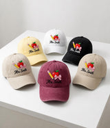 Custom Apple Embroidered Teacher Hat, Personalized Educator Baseball Cap