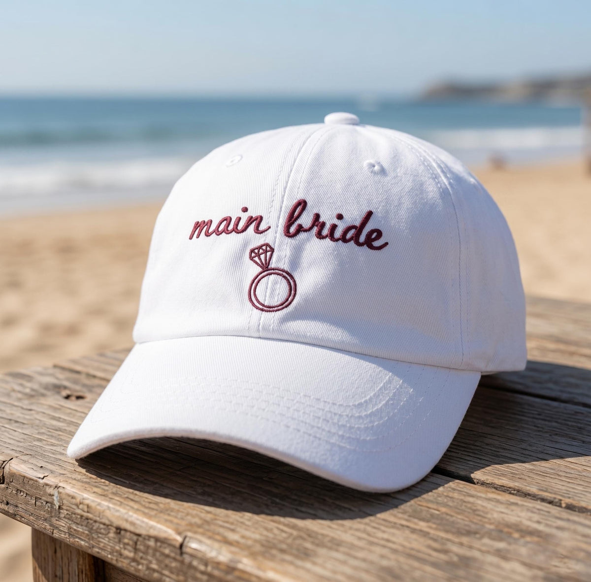 Custom Bachelorette Hat | Main Bride Supporting Character Hat | Personalized Bridesmaid Cap | Wedding Bridal Party Gift For Her