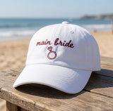 Custom Bachelorette Hat | Main Bride Supporting Character Hat | Personalized Bridesmaid Cap | Wedding Bridal Party Gift For Her