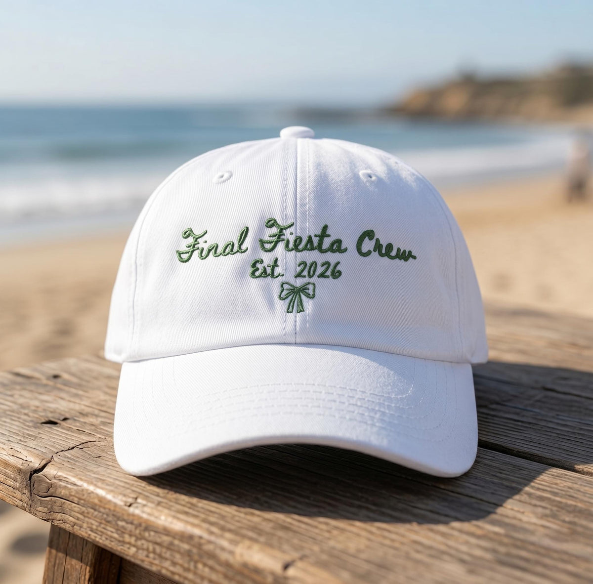 Final Fiesta Crew Hat | Coquette Bow Bachelorette Dad Cap | Custom Bridal Party Hats | Personalized 2026 Bridesmaid Gift For Her