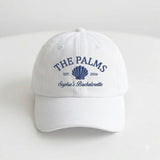 Personalized Seashell Bride Embroidered Hat, Custom Beach Bachelorette Baseball Cap, Bridal Gift