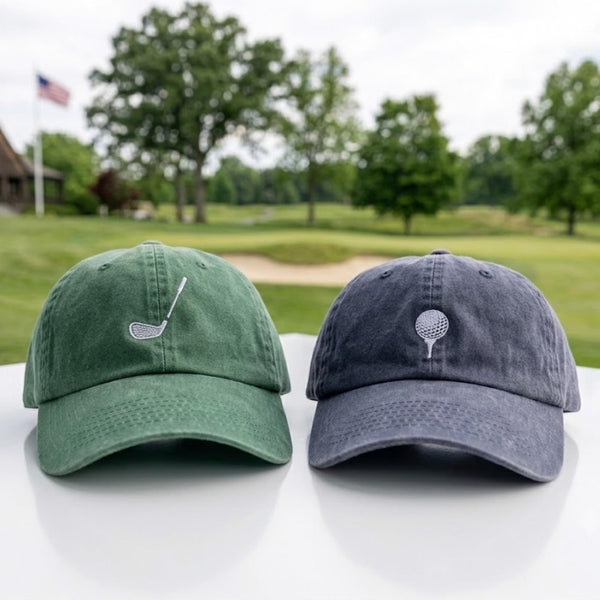 Matching Golf Embroidered Dad Hats, Personalized Father Son Baseball Caps, Birthday Gift