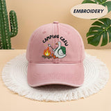 Embroidered Goose Camping Hat, Camping Crew Cap, Cute Goose Gift, Matching Group Camping Hat, Outdoor Adventure Cap, Nature Lover Gift