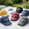 Custom Retired Year Embroidered Hat - Personalized Retirement Party Gift Cap